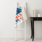 Mädchen werden Girls Patriotic Feminist 4. Juli Sherpadecke (Beispiel)