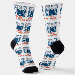 Mädchen werden Girls Patriotic Feminist 4. Juli Socken