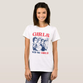 Mädchen werden Mädchen-Patriotismus T-Shirt (Vorne ganz)