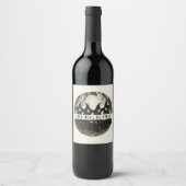 Mädchen werden Mädchen sein, die ein gewohntes Hal Weinetikett (Vorderseite)