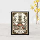 Mädchen werden Mädchen sein, Gottesanbeterin Tarot Karte (Gelbe Blume)
