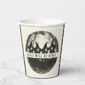 "Mädchen werden Mädchen sein | Niedliches Hexenver Pappbecher (Vorderseite)