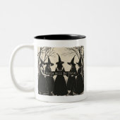 Mädchen werden Mädchen sein | Niedliches Hexenverm Zweifarbige Tasse (Links)