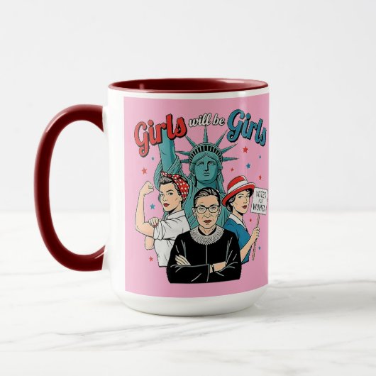 Mädchen werden Mädchen sein Tasse (Links)