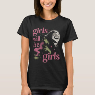 Mädchen werden Mädchen Weibliche Hexe Lustiger Fem T-Shirt