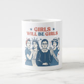 Mädchen werden Mädchen werden Mädchen 4. Juli Jumbo-Tasse (Vorderseite)