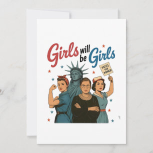 Mädchen werden Mädchenfeminismus Gleichberechtigun Einladung