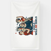 Mädchen werden weibliche Feminismus Frauen stärken Banner (Vertikal)