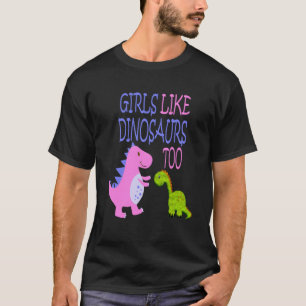 Mädchen wie Dinosaurier zu Dino T-Shirt