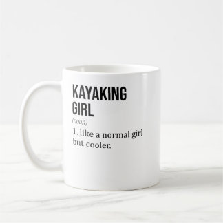 Mädchen wie ein normales Mädchen kauen, aber Coole Kaffeetasse