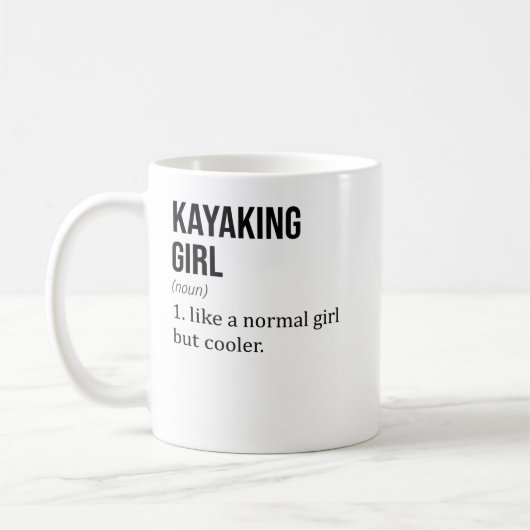 Mädchen wie ein normales Mädchen kauen, aber Coole Kaffeetasse (Links)