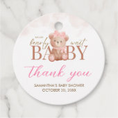 Mädchen wir können frühes Abwarten Baby Duwerv Geschenkanhänger (Vorderseite)