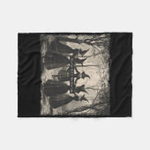 Mädchen wird die Mädchen Hexe Witz Halloween Fleecedecke (Vorderseite (Horizontal))