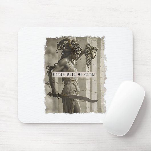 Mädchen wird die Mädchen Medusa Tank Top_1 Mousepad (Mit Mouse)