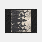 Mädchen wird Mädchen Hexenwitscher Witschy Vi sein Fleecedecke (Vorderseite (Horizontal))