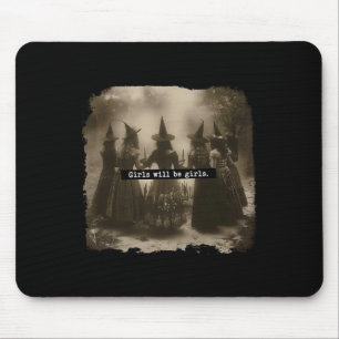 Mädchen wird Mädchen Hexenwitscher Witschy Vi sein Mousepad