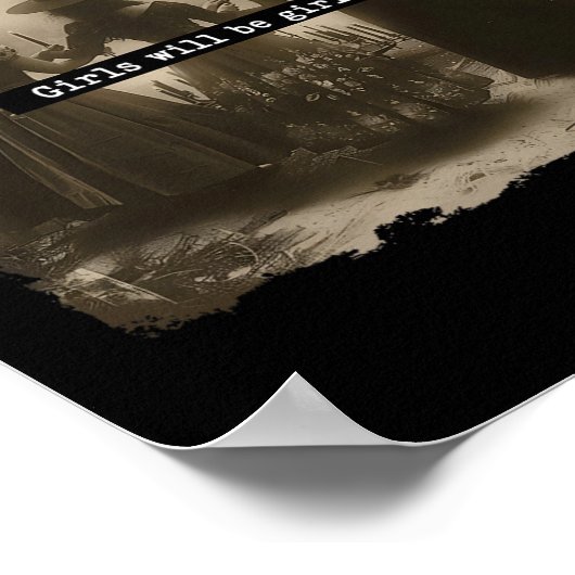 Mädchen wird Mädchen Hexenwitscher Witschy Vi sein Poster (Ecke)