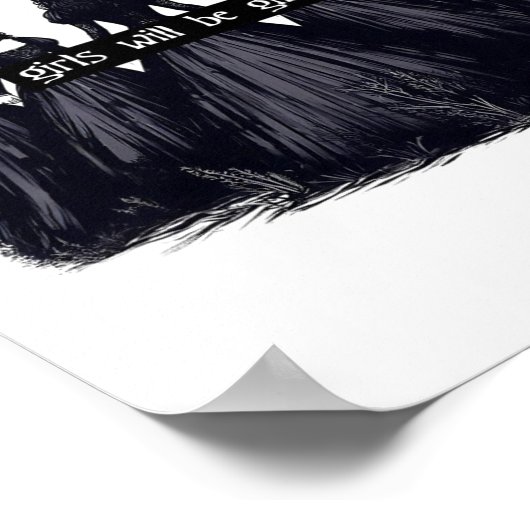 Mädchen wird Mädchen Hexenwitscher Witschy Vi sein Poster (Ecke)