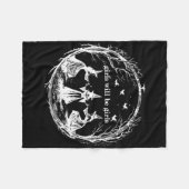 Mädchen wird Mädchen Hexerei Hexerei Spooky Saison Fleecedecke (Vorderseite (Horizontal))