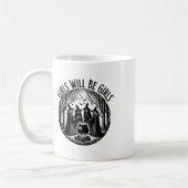 Mädchen wird Mädchen Hexerei Hexerei Spooky Saison Kaffeetasse (Links)