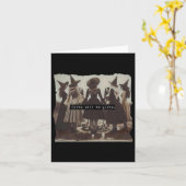 Mädchen wird Mädchen Hexerei Hexerei Spooky Saison Karte (Gelbe Blume)