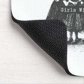Mädchen wird Mädchen Hexerei Hexerei Spooky Saison Mousepad (Ecke)