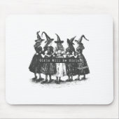 Mädchen wird Mädchen Hexerei Hexerei Spooky Saison Mousepad (Vorne)
