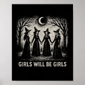 Mädchen wird Mädchen Hexerei Hexerei Spooky Saison Poster (Vorne)