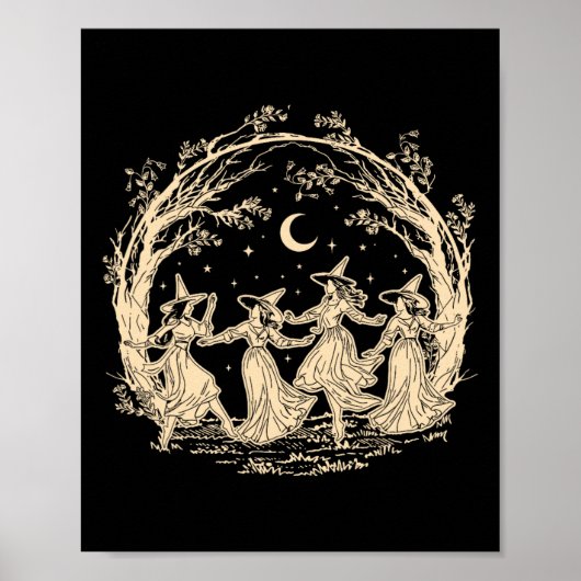 Mädchen wird Mädchen Hexerei Hexerei Spooky Saison Poster (Vorne)