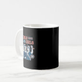 Mädchen wird Mädchen patriotischer feministischer Kaffeetasse (Vorderseite Links)