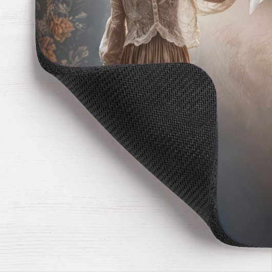 Mädchen wischen Tränen weg Mousepad (Ecke)