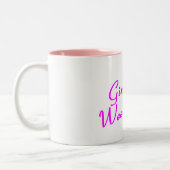 Mädchen-Wochenende (Gesicht) Zweifarbige Tasse (Links)