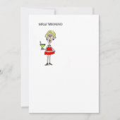 MÄDCHEN-WOCHENENDE LADEN KARTE EIN (Vorderseite)