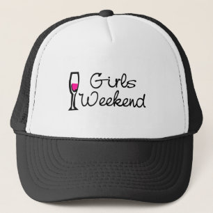 Mädchen-Wochenende (Wein) Truckerkappe
