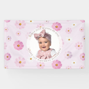 Mädchen wollen einfach nur ein Mädchen-Bogen-Gebur Banner