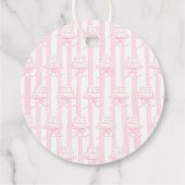 Mädchen wollen einfach nur einen rosa Bogen Danke Geschenkanhänger (Rückseite)