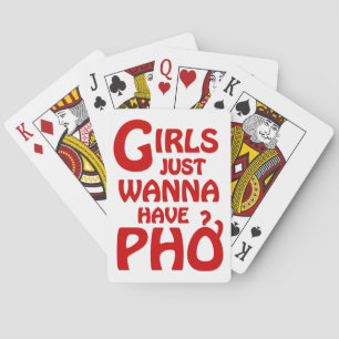 Mädchen wollen einfach nur Phở Spielkarten