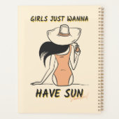 Mädchen wollen einfach nur Sonne – Chic Sommerurla Planer (Rückseite)