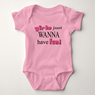 Mädchen wollen einfach Spaß haben! Baby Strampler