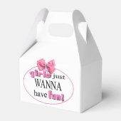 Mädchen wollen einfach Spaß haben! Geschenkschachtel (Vorderseite)