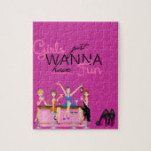 MÄDCHEN WOLLEN GERADE, UM SPASS Puzzlespiel Puzzle (Vertikal)