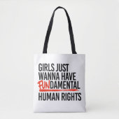 Mädchen wollen Grundrechte haben Tasche (Vorderseite)