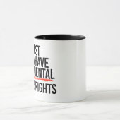 Mädchen wollen Grundrechte haben Tasse (Zentrum)