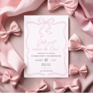 Mädchen wollen nur eine Einladung zum Geburtstag s