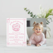 Mädchen wollen nur eine Einladung zum Geburtstag s (Stehend Vorderseite)