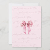 Mädchen wollen nur eine rosa Bow Twin Girls sein Einladung (Rückseite)