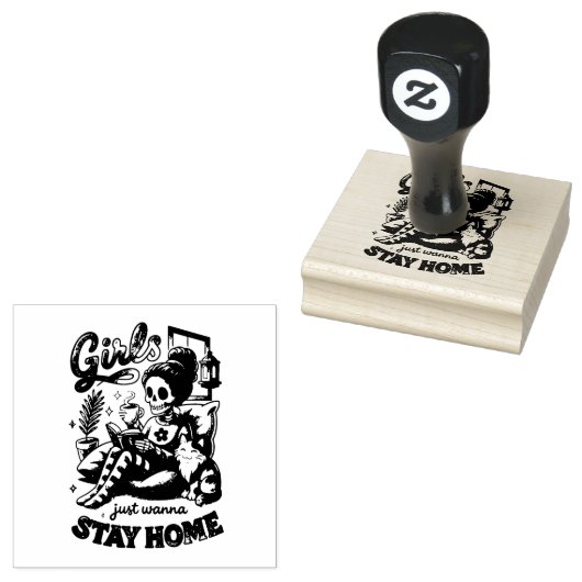 Mädchen wollen nur... gummistempel (Stempel)