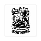 Mädchen wollen nur... gummistempel (Prägung)