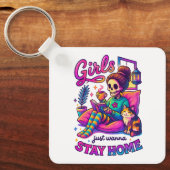 Mädchen wollen nur... schlüsselanhänger (Vorderseite)