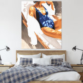 Mädchen wollen nur Sonnenanbetung haben Leinwanddruck (Insitu (Schlafzimmer))